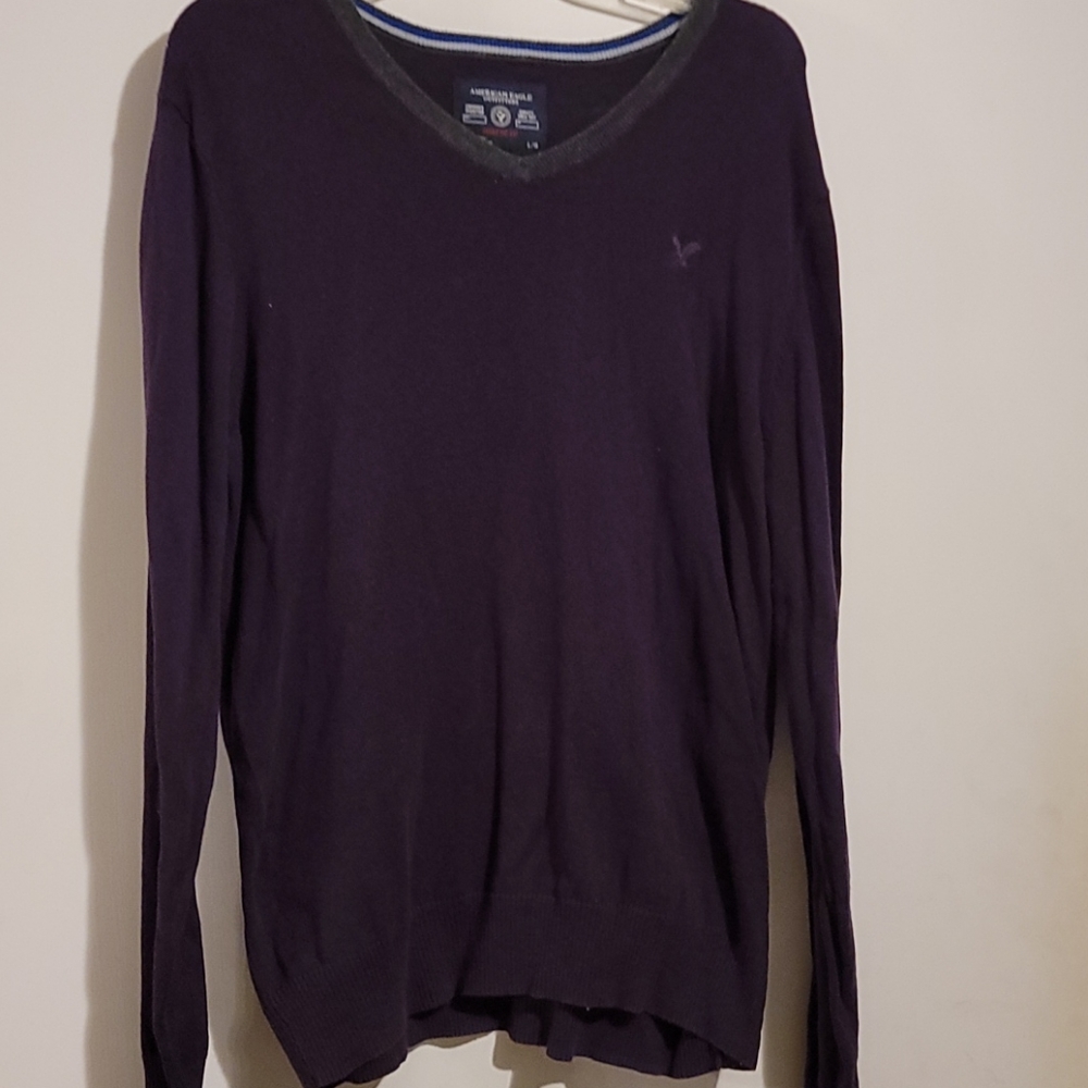 American Eagle Purple  Athletic Fit Sweater L